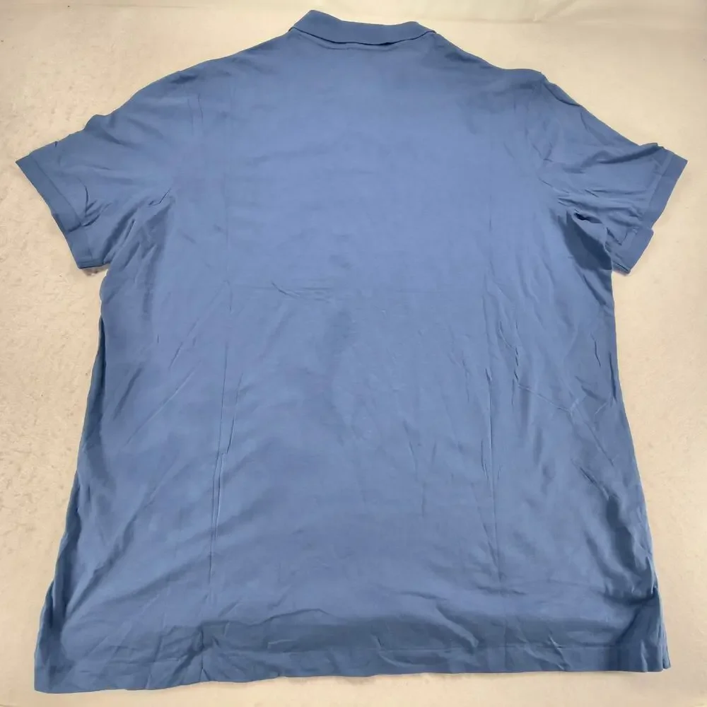 Polo Ralph Lauren Classic Fit Casual Collared Polo Shirt Mens Size XL Blue White